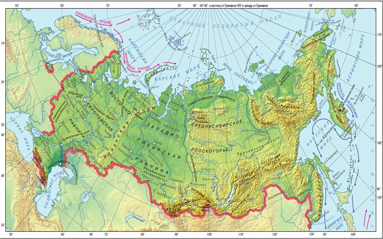 Какие горы расположены восточнее