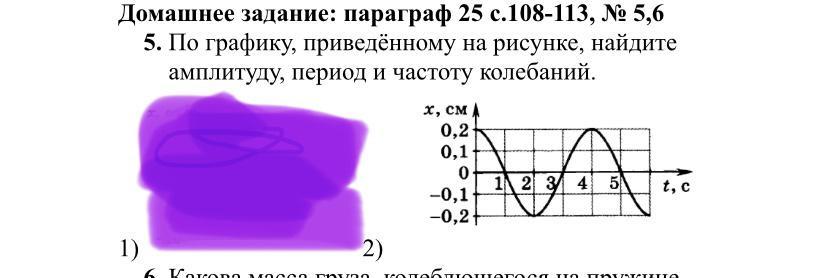 По графикам приведенным на рисунках найдите амплитуду период и частоту колебаний